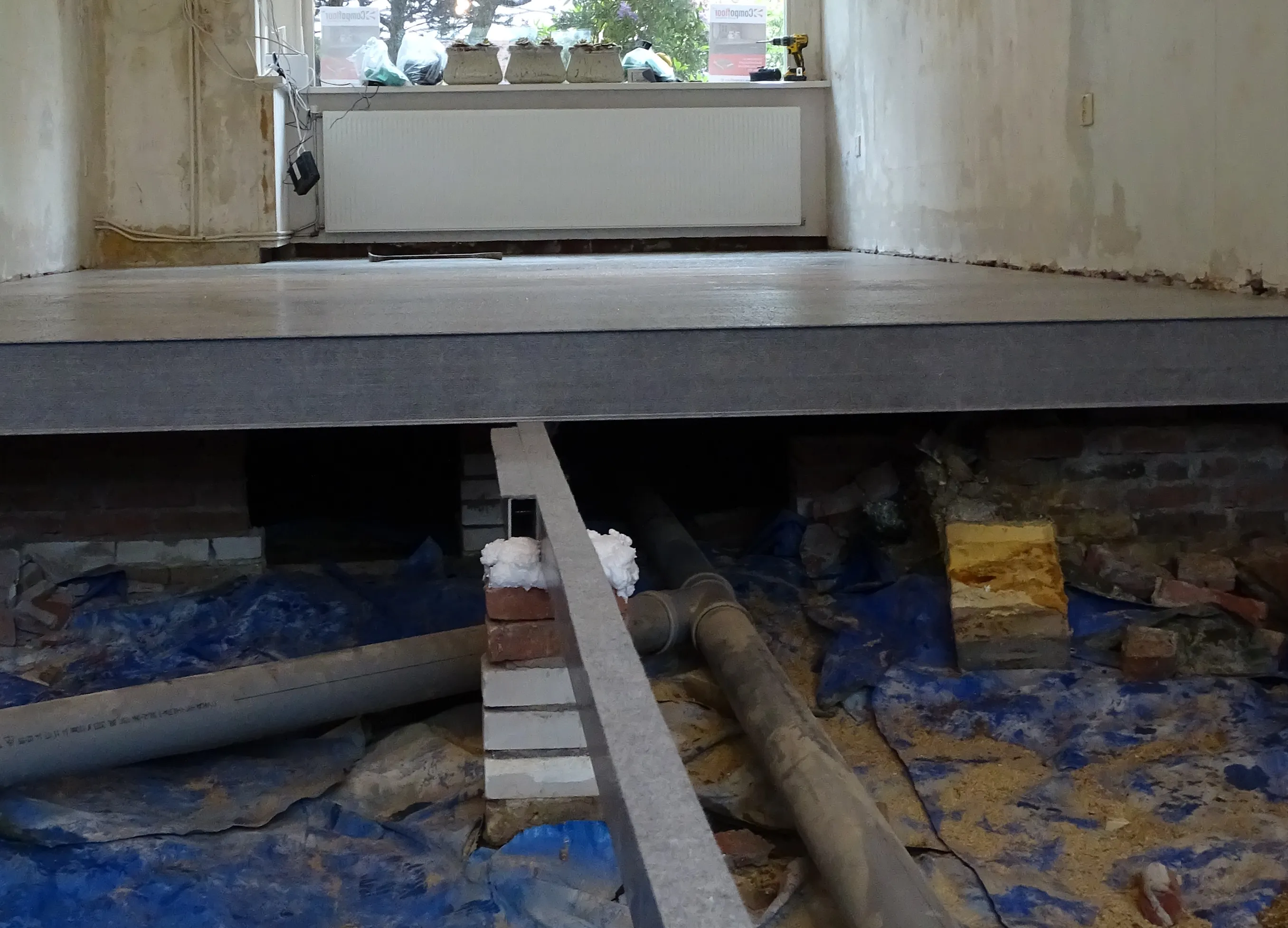 Voorbeeld van een renovatievloer